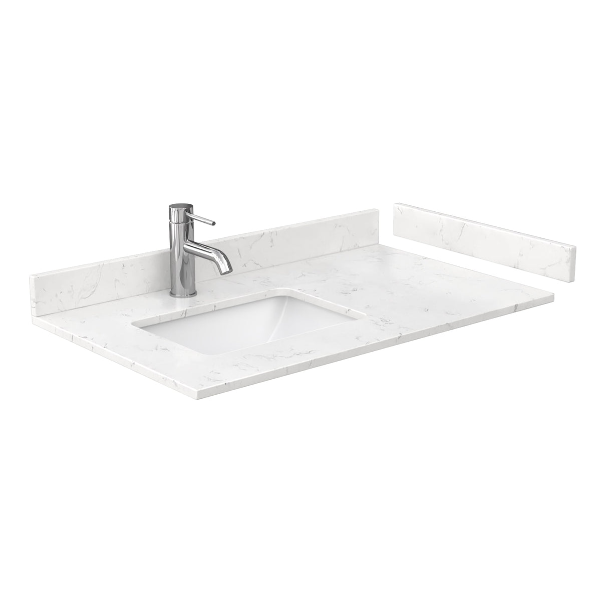 Countertop with Undermount Sink 36 inch Single hole