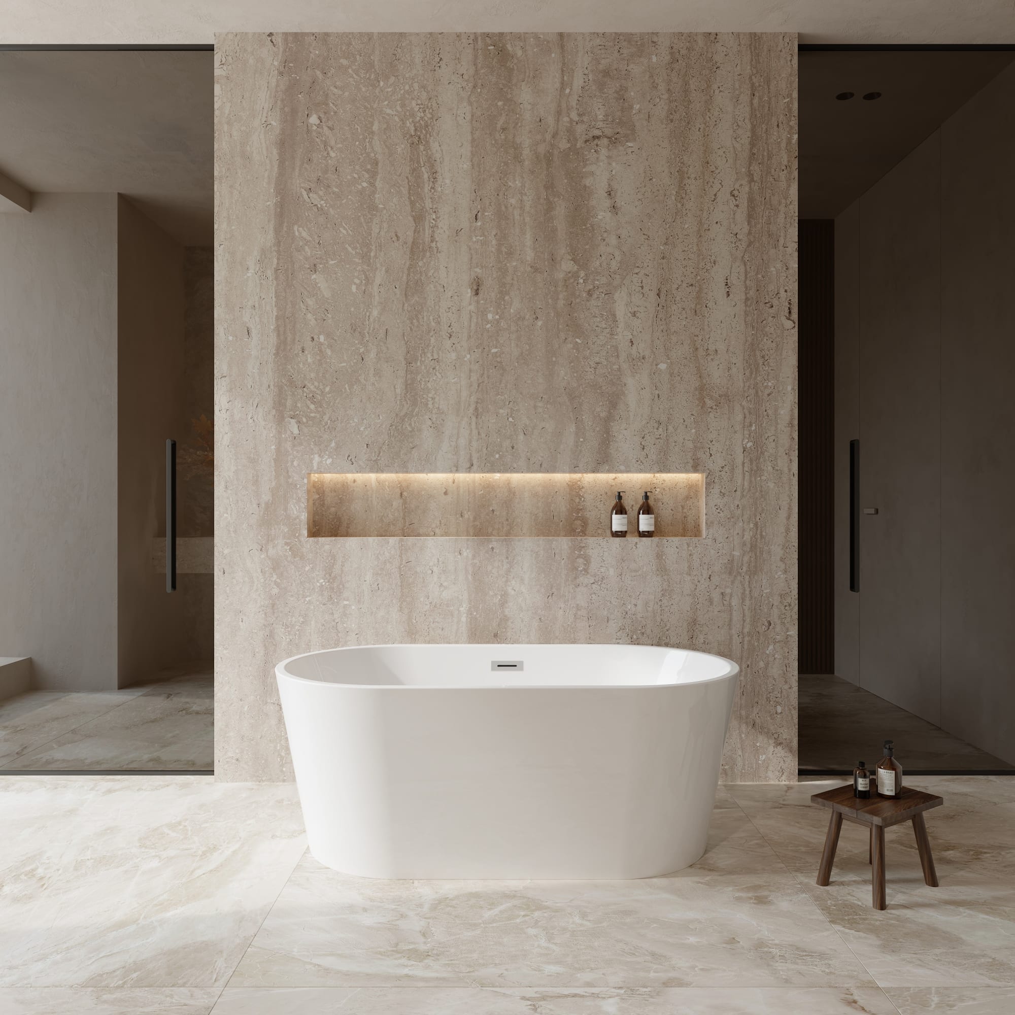 Carissa Freestanding Acrylic Bathtub No Faucet 60 inch – Wyndham
