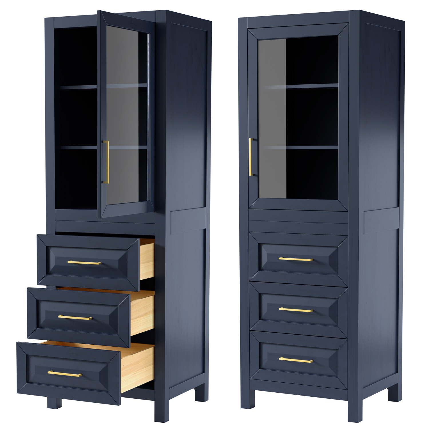 Daria 30 Vanity - Dark Blue  Beautiful bathroom furniture for every home  - Wyndham Collection