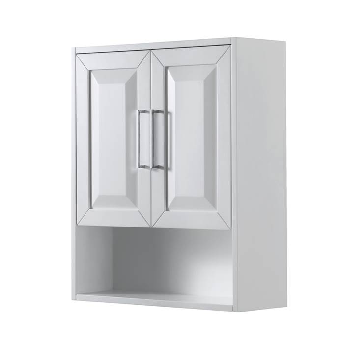 Daria Over-Toilet Wall Cabinet - White WC-2525-WC-WHT