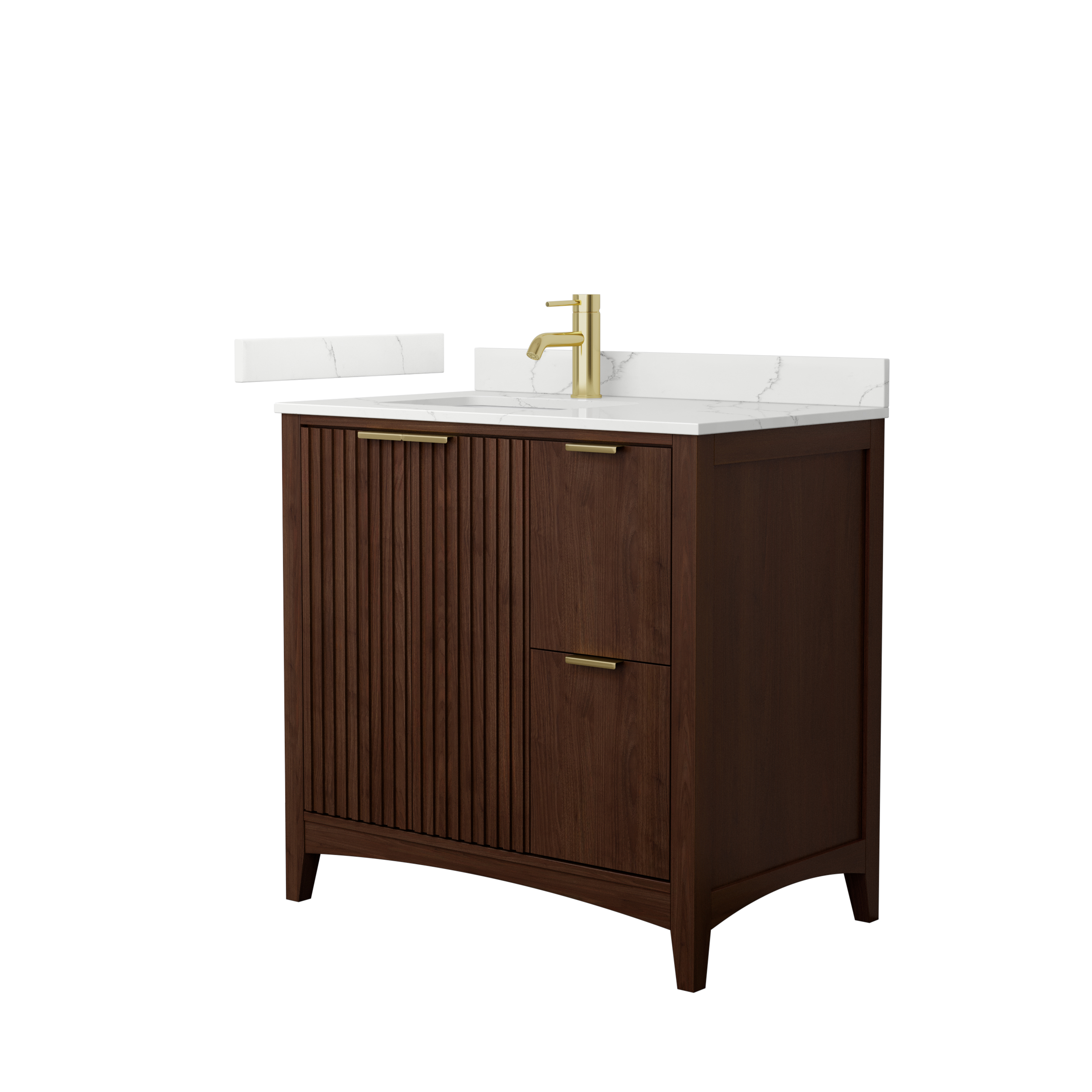 Palmilla 36" Single Vanity - Dark Walnut WC-9191-36-SGL-VAN-DWT