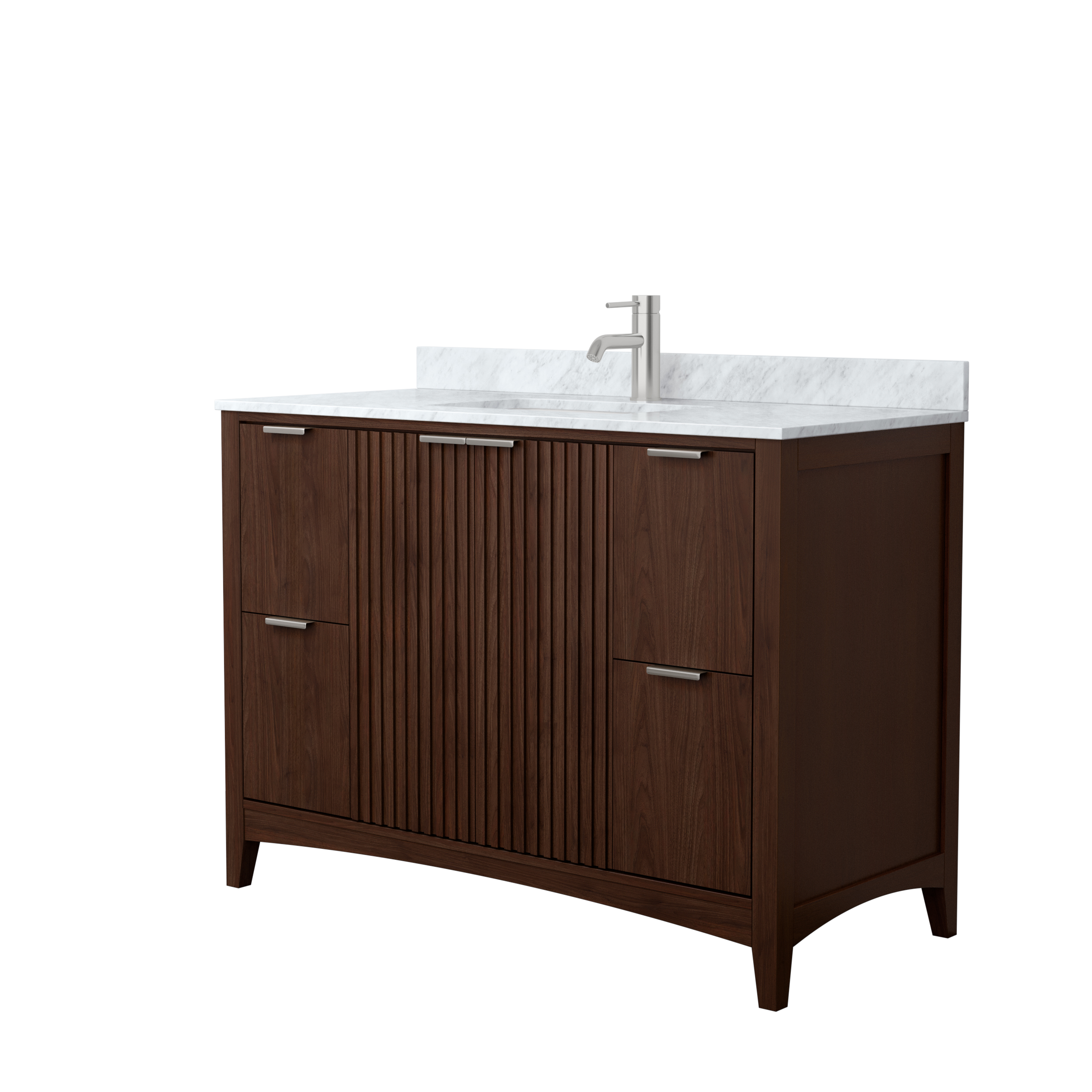 Palmilla 48" Single Vanity - Dark Walnut WC-9191-48-SGL-VAN-DWT
