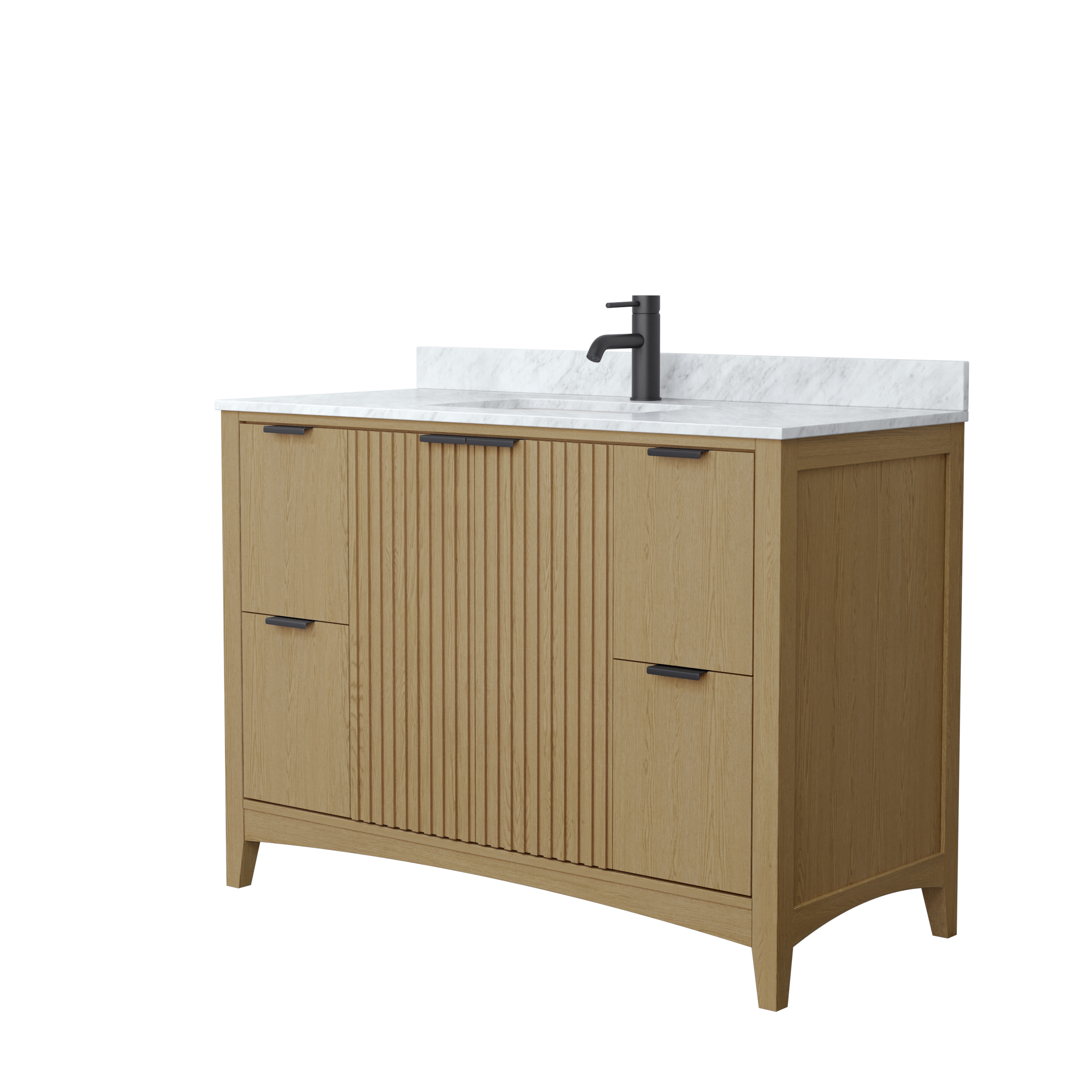Palmilla 48" Single Vanity - Natural Oak WC-9191-48-SGL-VAN-NAO
