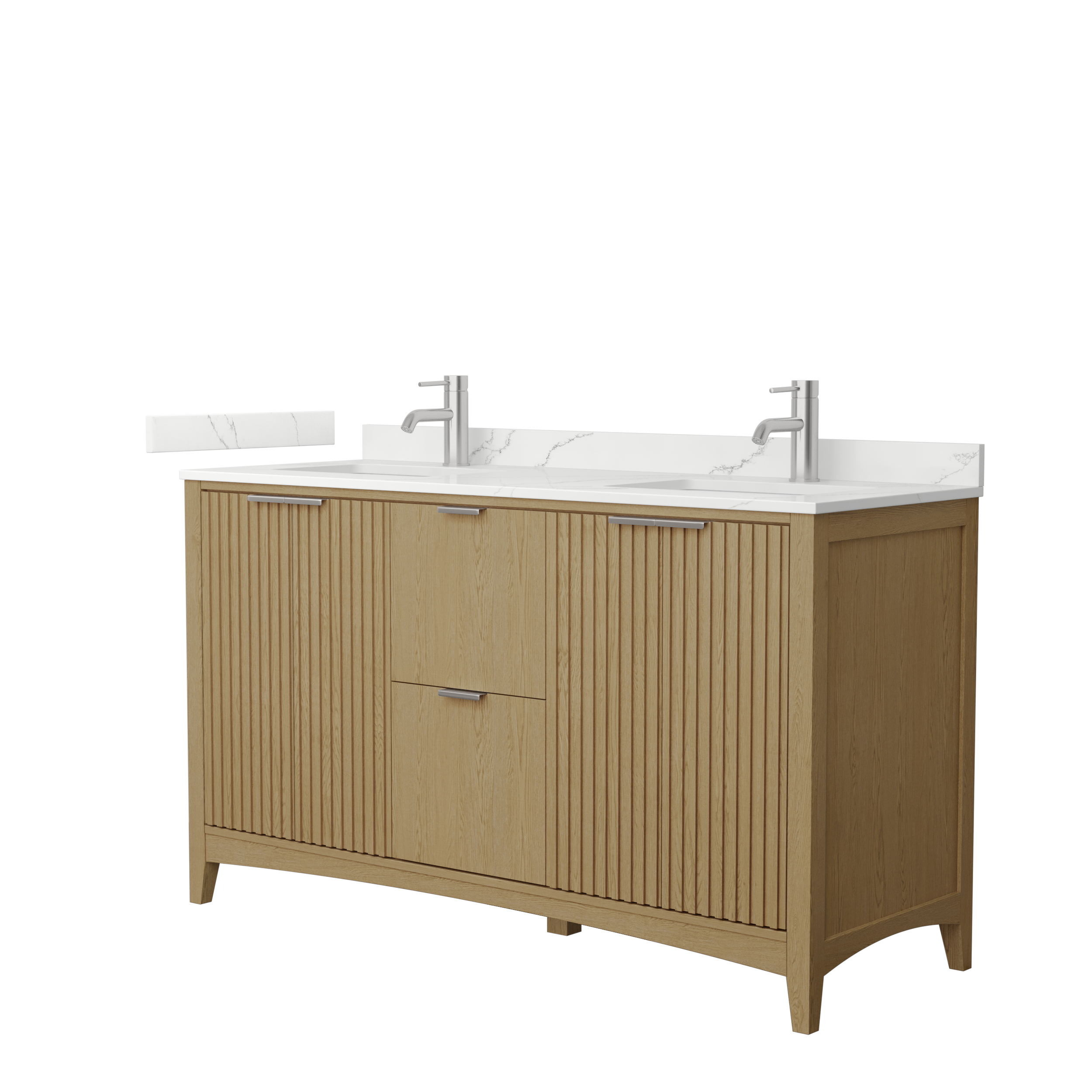 Palmilla 60" Double Vanity - Natural Oak WC-9191-60-DBL-VAN-NAO