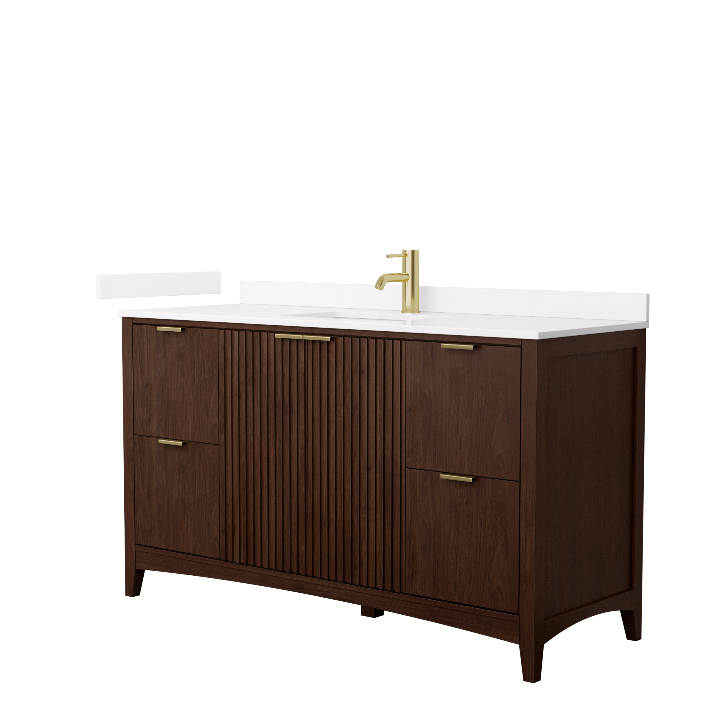 Palmilla 60" Single Vanity - Dark Walnut WC-9191-60-SGL-VAN-DWT