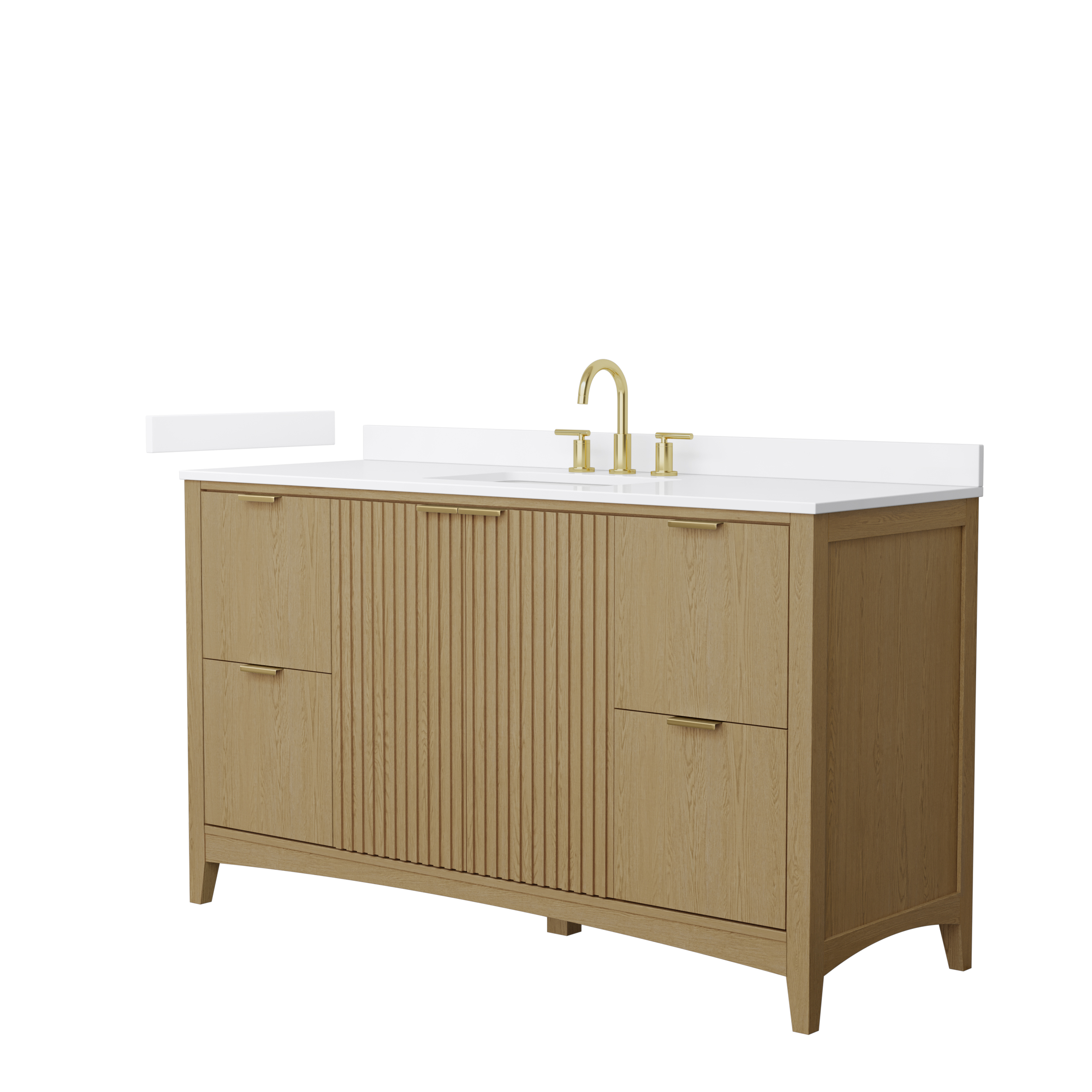 Palmilla 60" Single Vanity - Natural Oak WC-9191-60-SGL-VAN-NAO