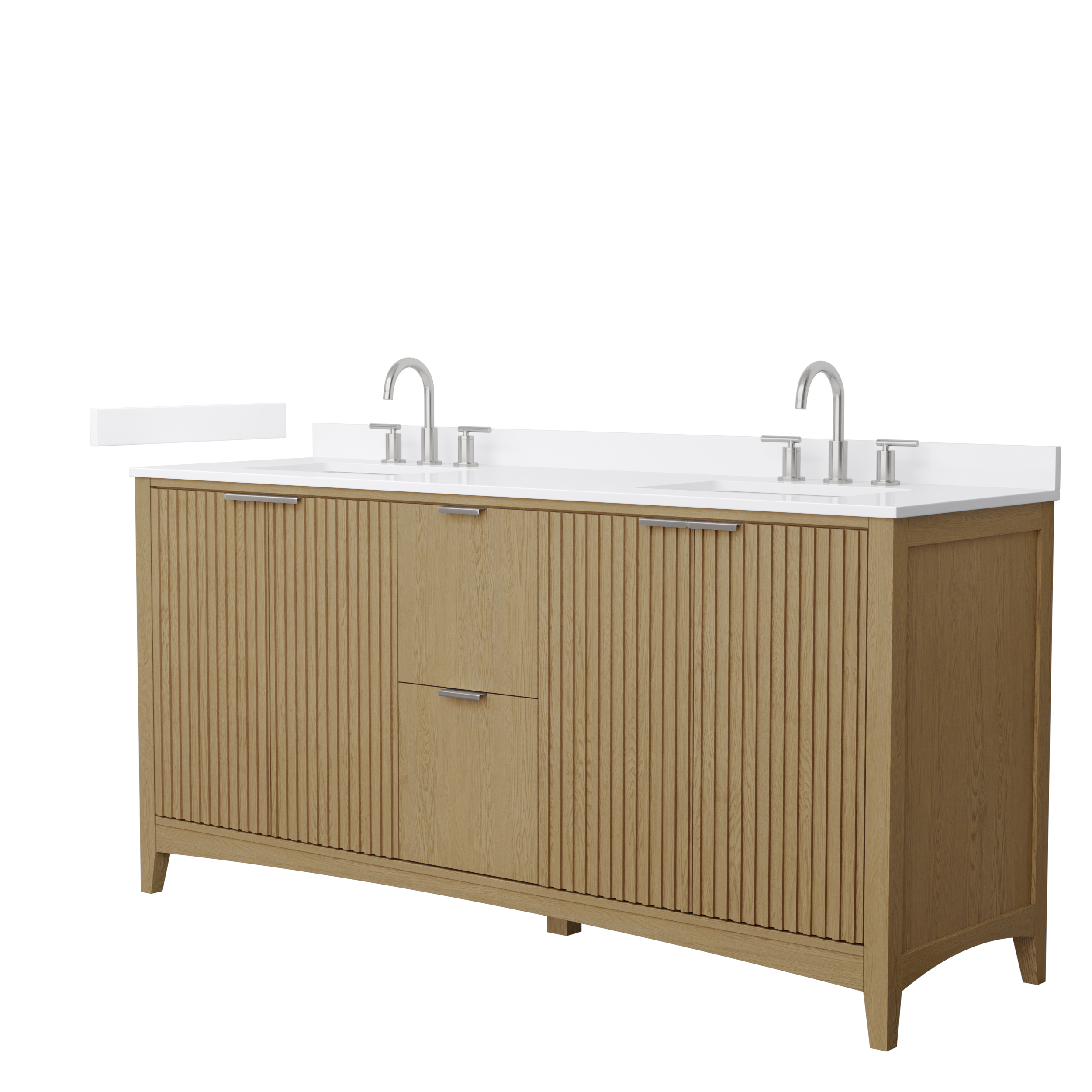 Palmilla 72" Double Vanity - Natural Oak WC-9191-72-DBL-VAN-NAO