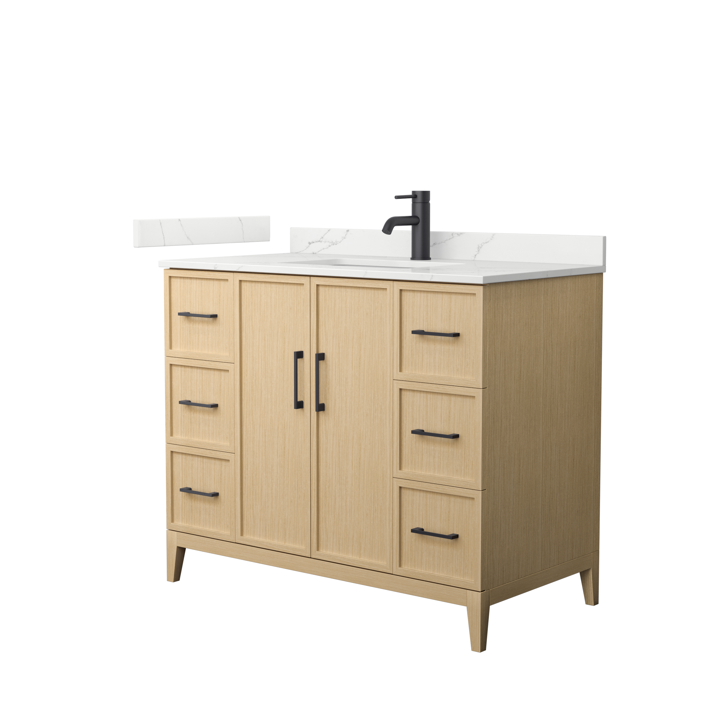 Elan 42" Single Bathroom Vanity by Wyndham Collection - White Oak WC-7171-42-SGL-VAN-WHO