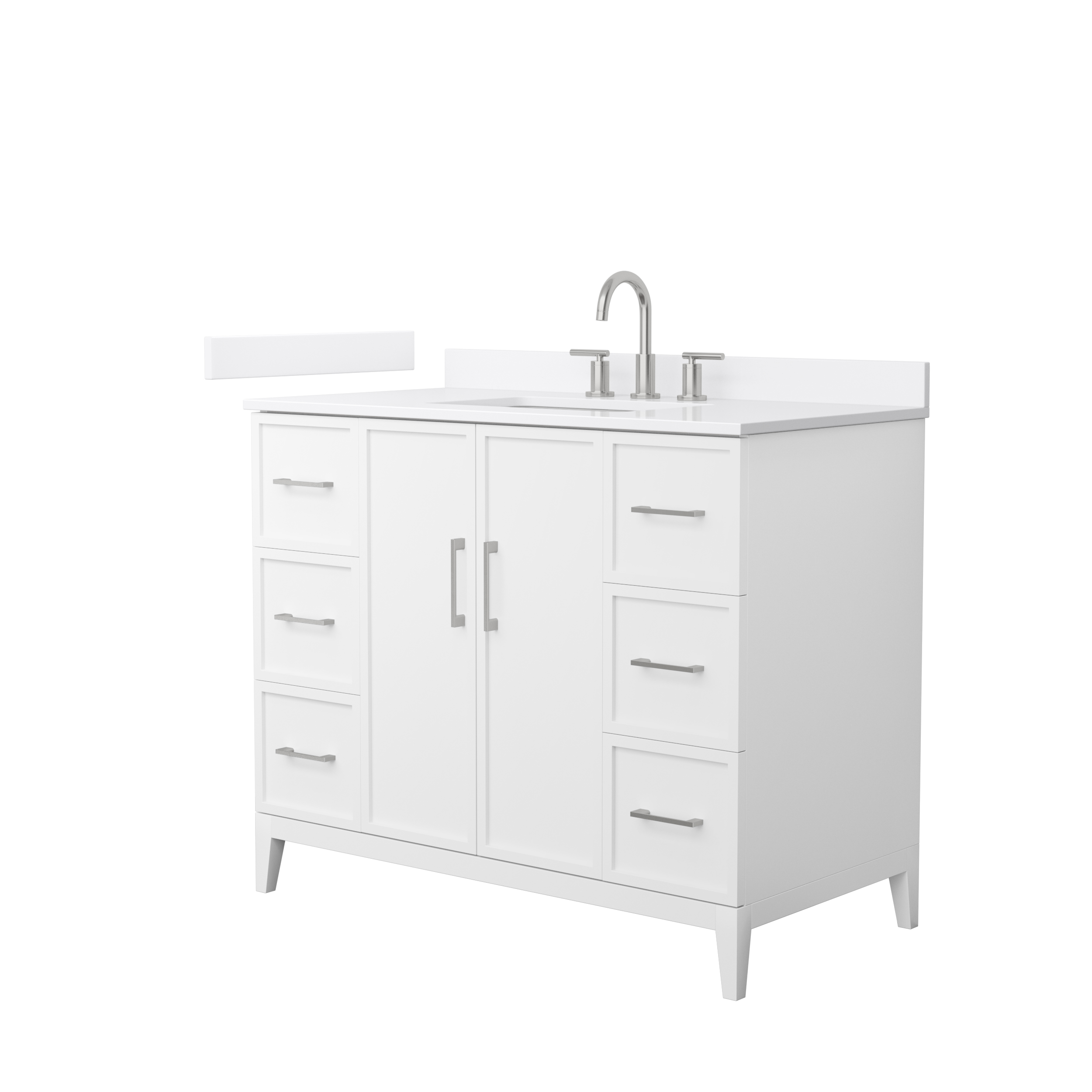 Elan 42" Single Bathroom Vanity by Wyndham Collection - White WC-7171-42-SGL-VAN-WHT