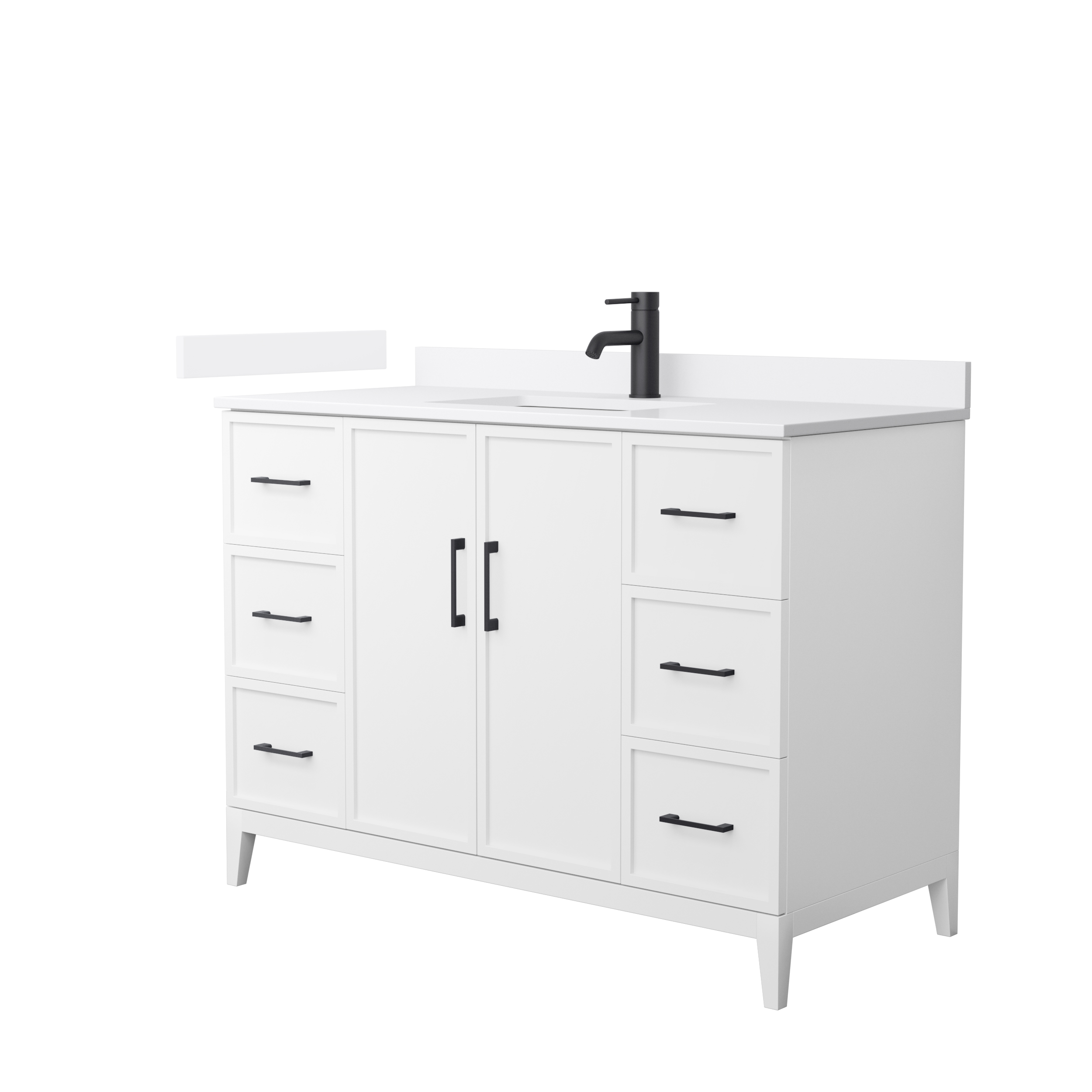 Elan 48" Single Bathroom Vanity by Wyndham Collection - White WC-7171-48-SGL-VAN-WHT