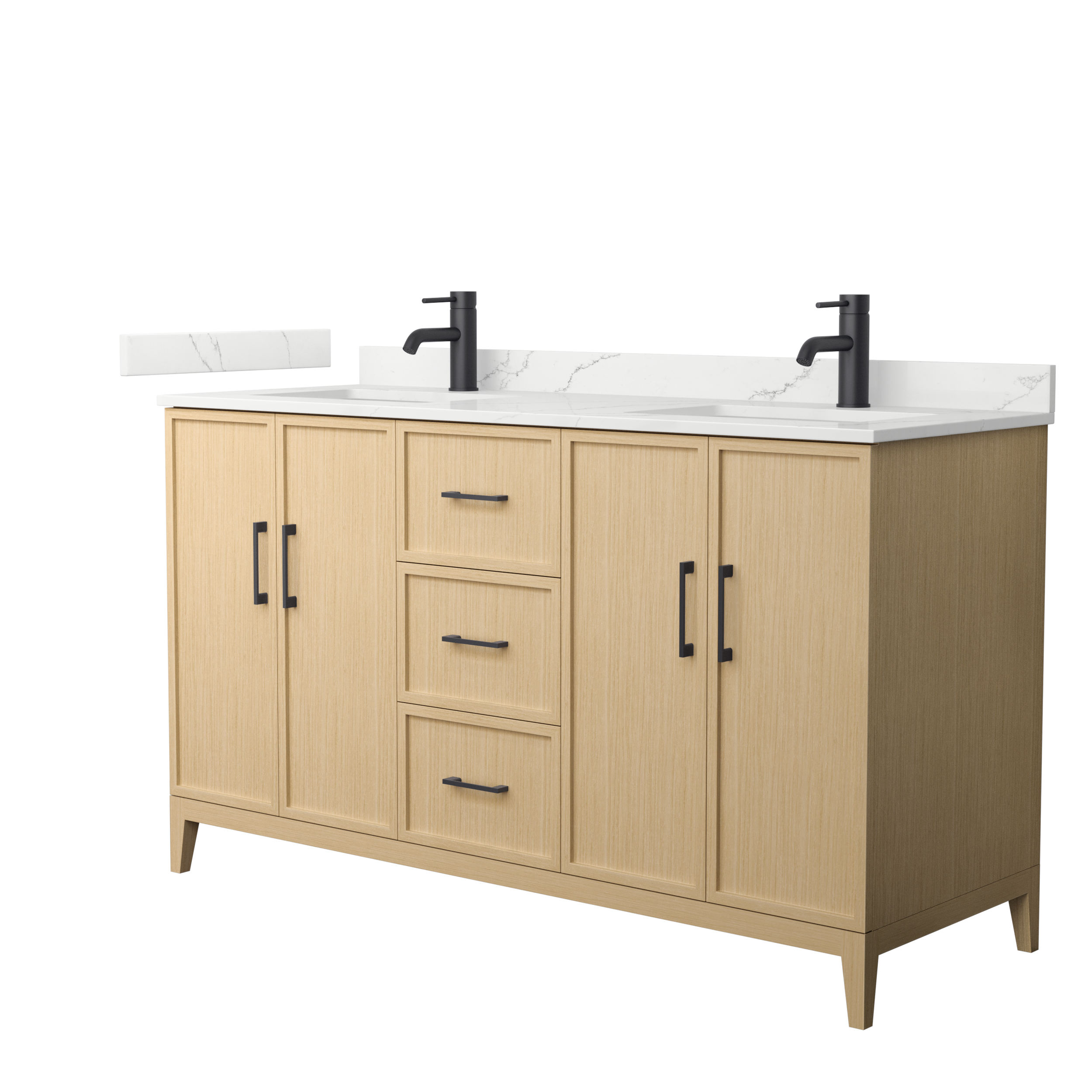 Elan 60" Double Bathroom Vanity by Wyndham Collection - White Oak WC-7171-60-DBL-VAN-WHO