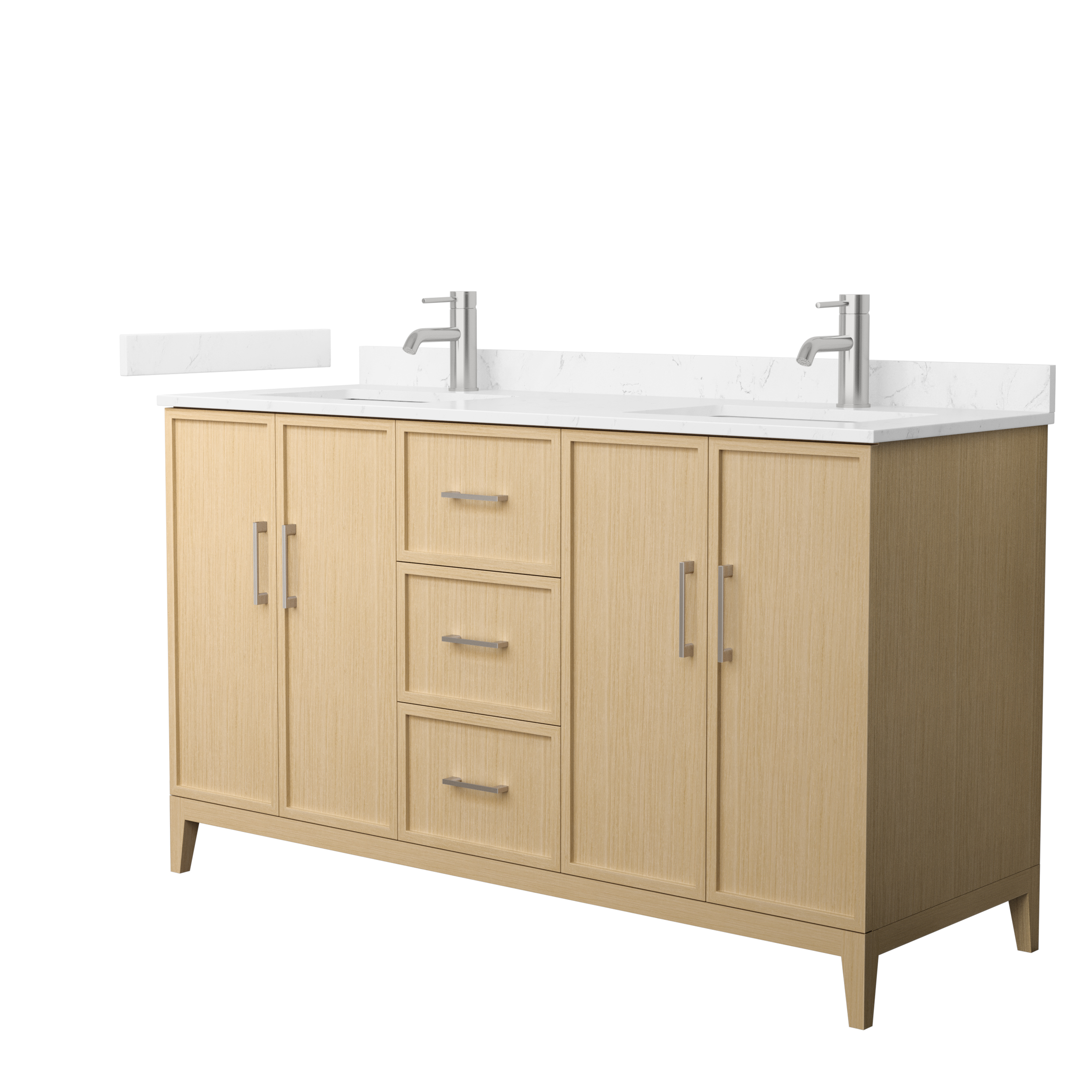 Elan 60" Double Bathroom Vanity by Wyndham Collection - White Oak WC-7171-60-DBL-VAN-WHO