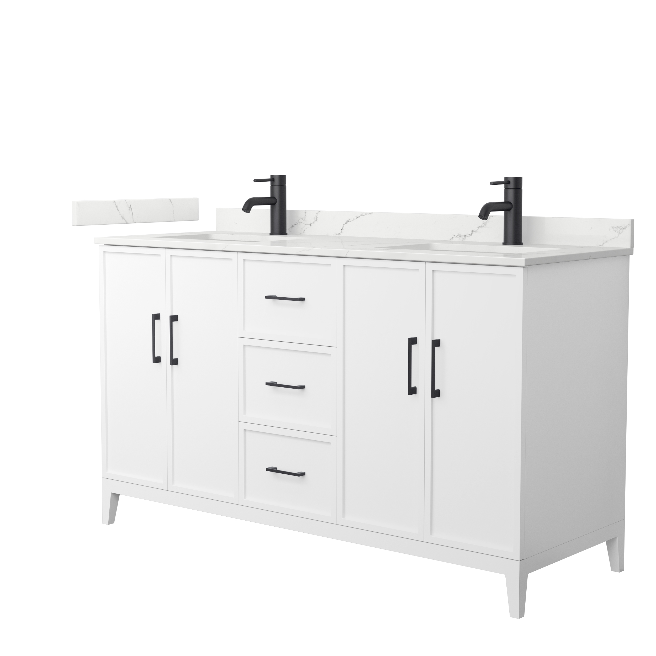 Elan 60" Double Bathroom Vanity by Wyndham Collection - White WC-7171-60-DBL-VAN-WHT