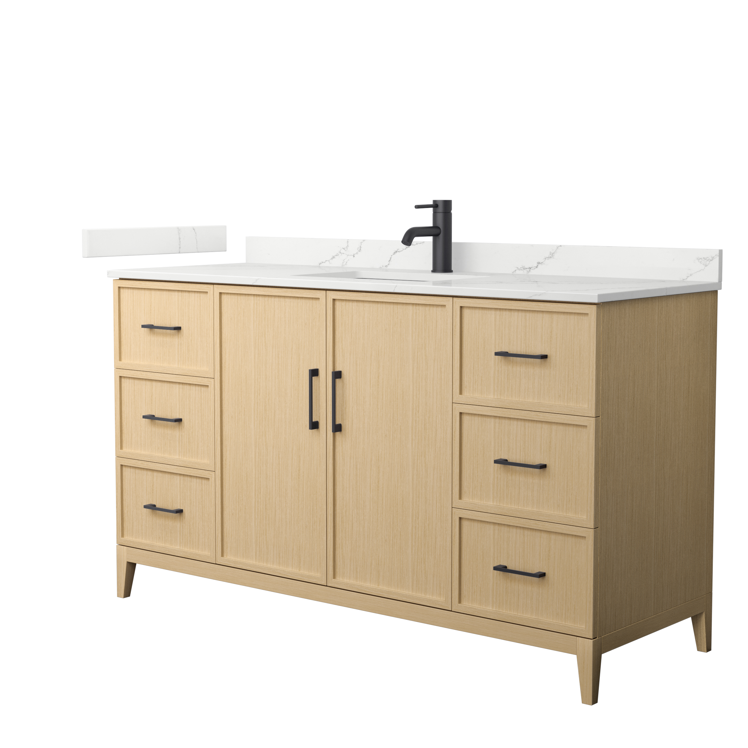 Elan 60" Single Bathroom Vanity by Wyndham Collection - White Oak WC-7171-60-SGL-VAN-WHO