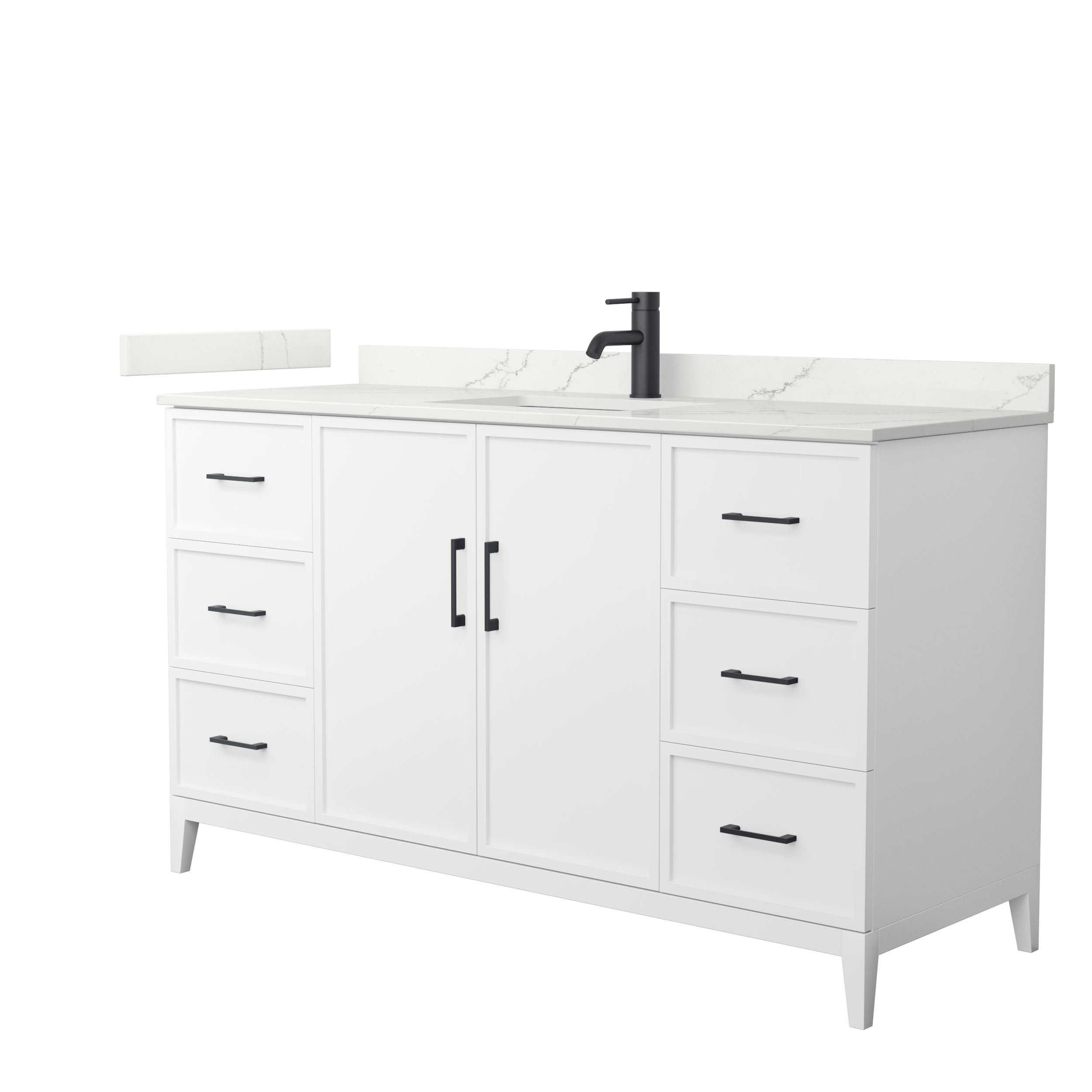 Elan 60" Single Bathroom Vanity by Wyndham Collection - White WC-7171-60-SGL-VAN-WHT