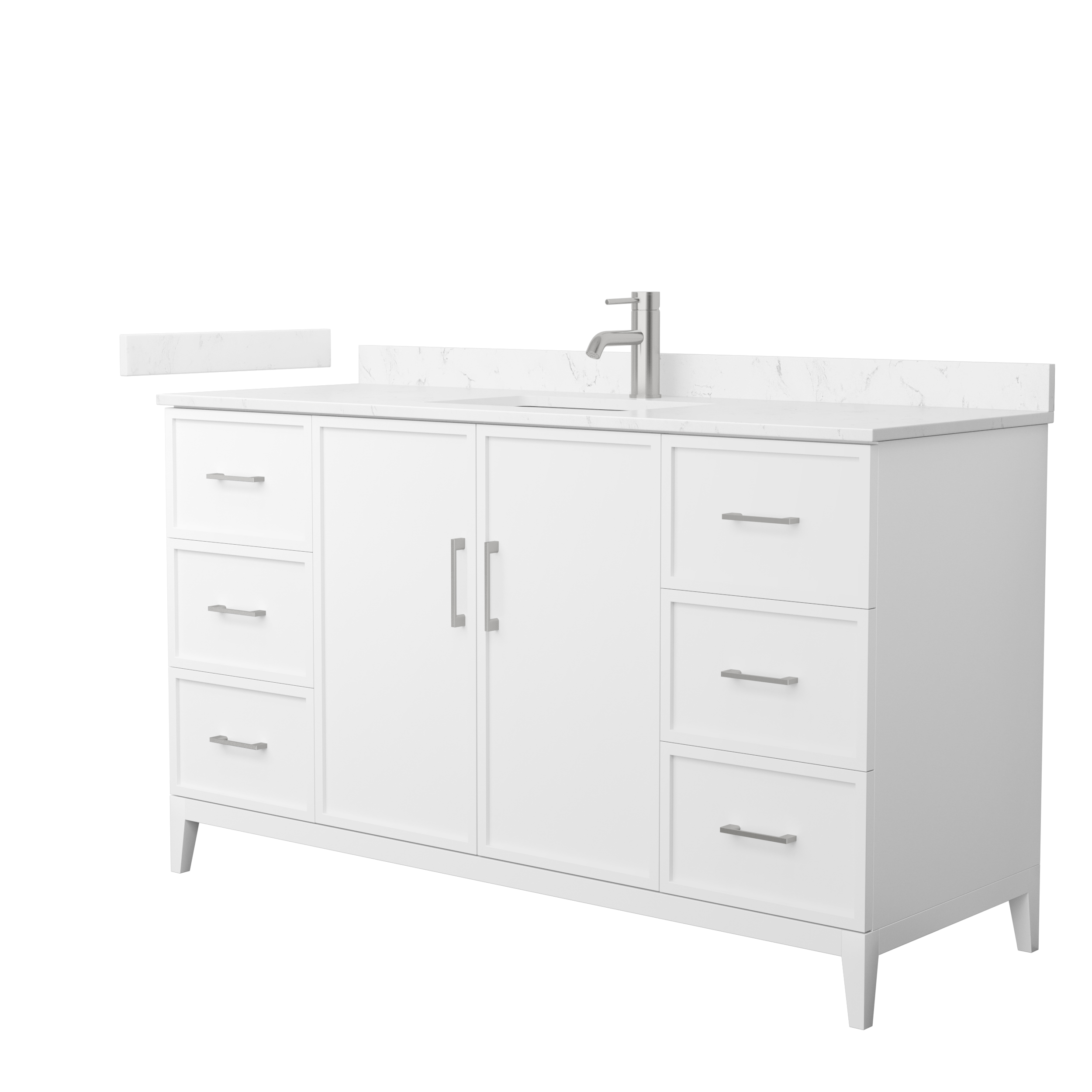Elan 60" Single Bathroom Vanity by Wyndham Collection - White WC-7171-60-SGL-VAN-WHT