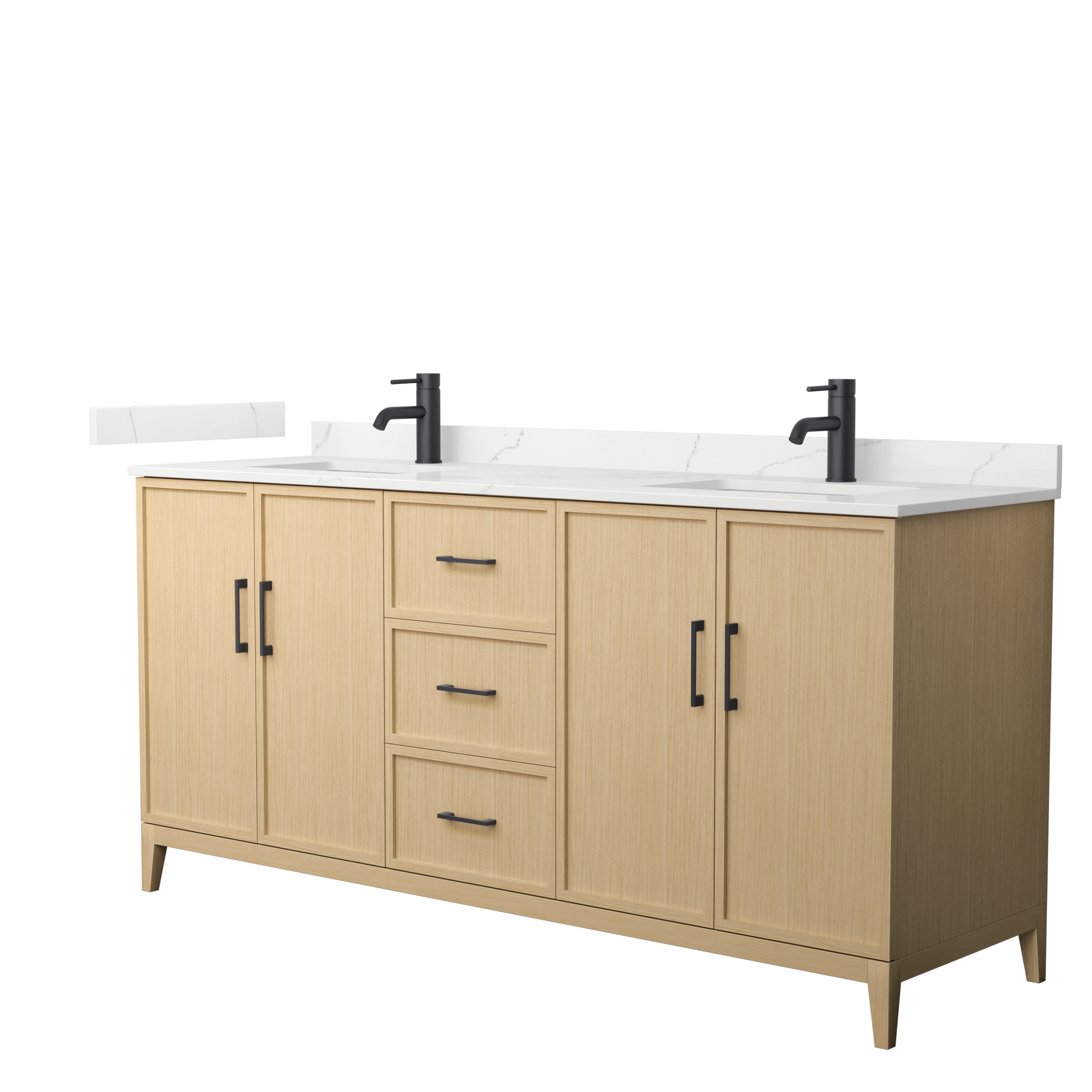 Elan 72" Double Bathroom Vanity by Wyndham Collection - White Oak WC-7171-72-DBL-VAN-WHO