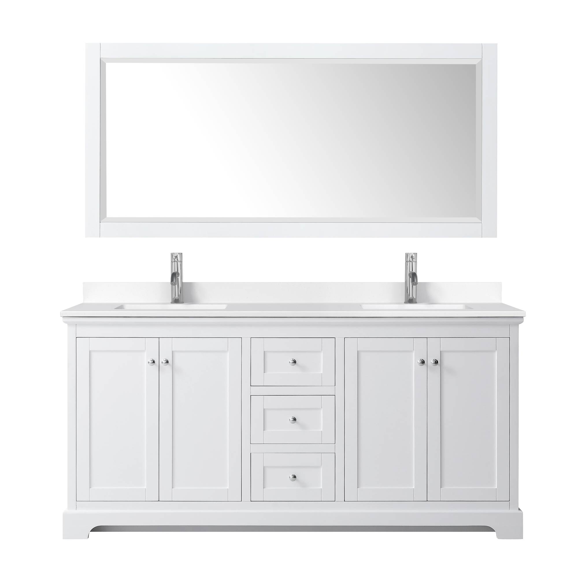 Avery 72 Double Bathroom Vanity By, Bathroom Vanities With Matching Mirrors
