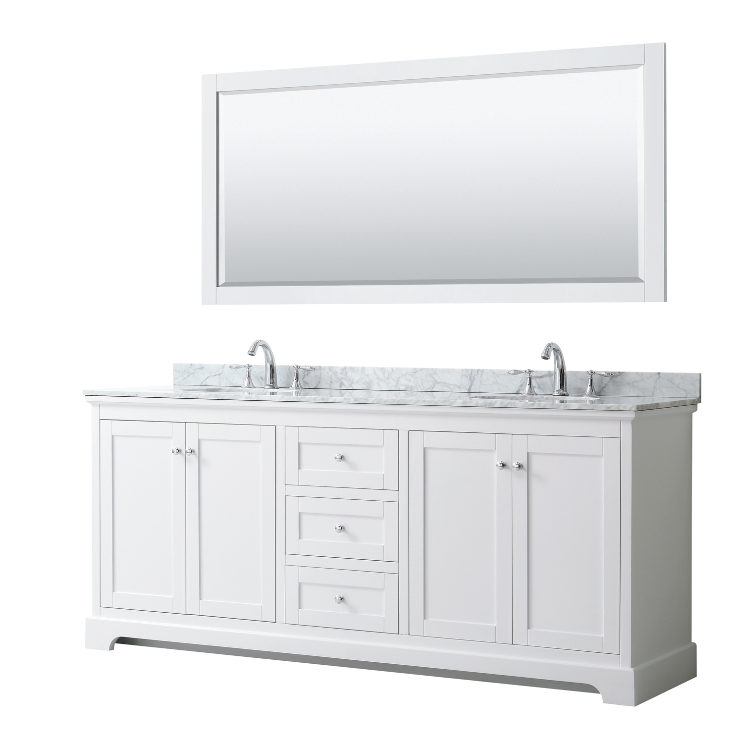 Avery 80 Double Bathroom Vanity White Beautiful Bathroom Furniture For Every Home Wyndham Collection