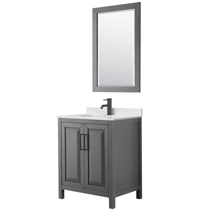 Daria 30" Single Bathroom Vanity by Wyndham Collection - Dark Gray WC-2525-30-SGL-VAN-DKG
