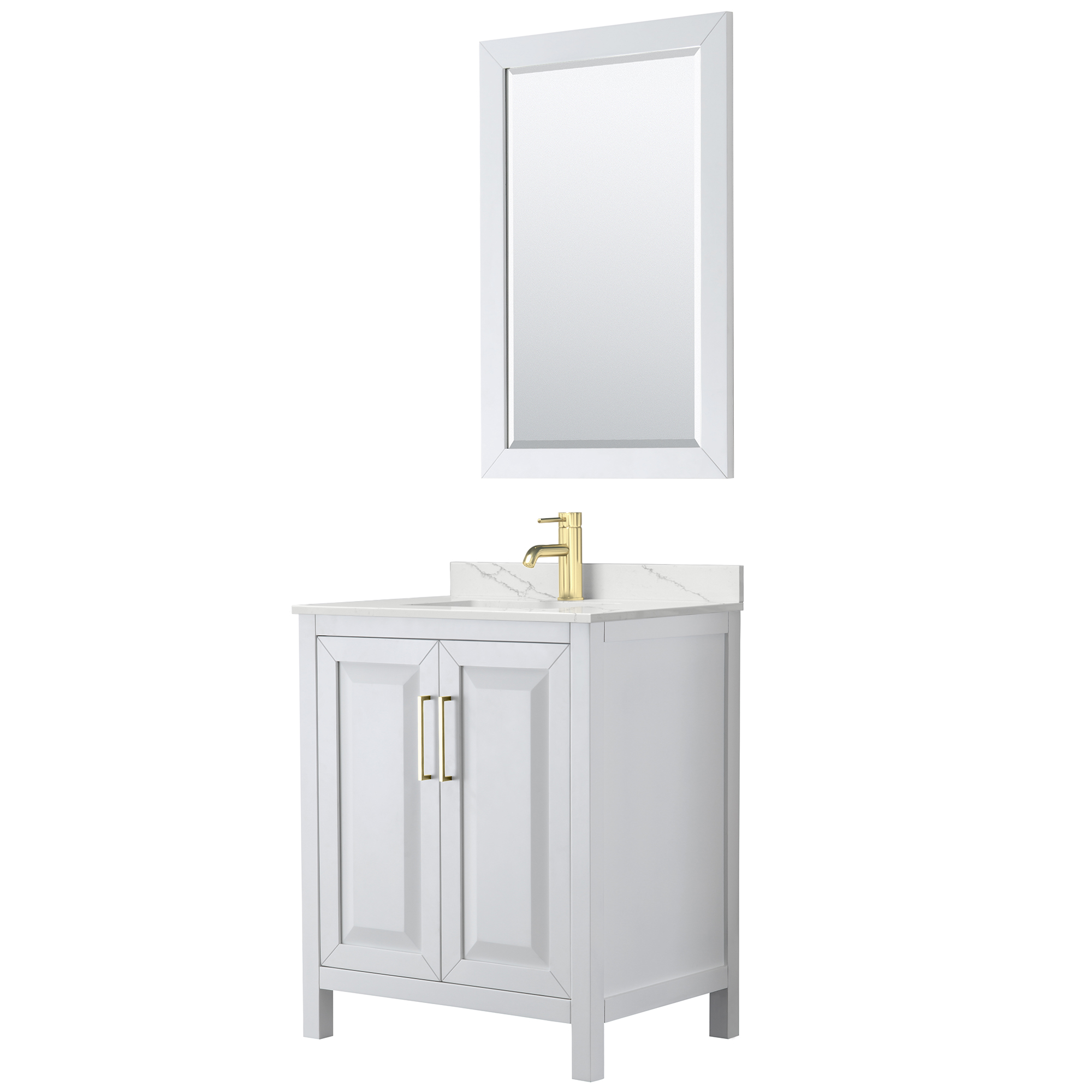 Daria 30" Single Bathroom Vanity by Wyndham Collection - White WC-2525-30-SGL-VAN-WHT