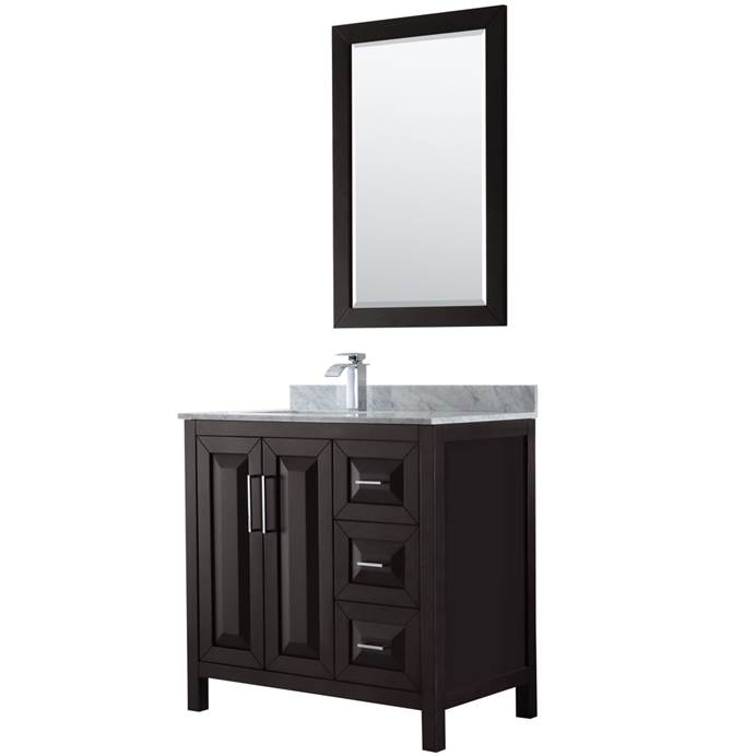 Daria 36" Single Bathroom Vanity by Wyndham Collection - Dark Espresso WC-2525-36-SGL-VAN-DES