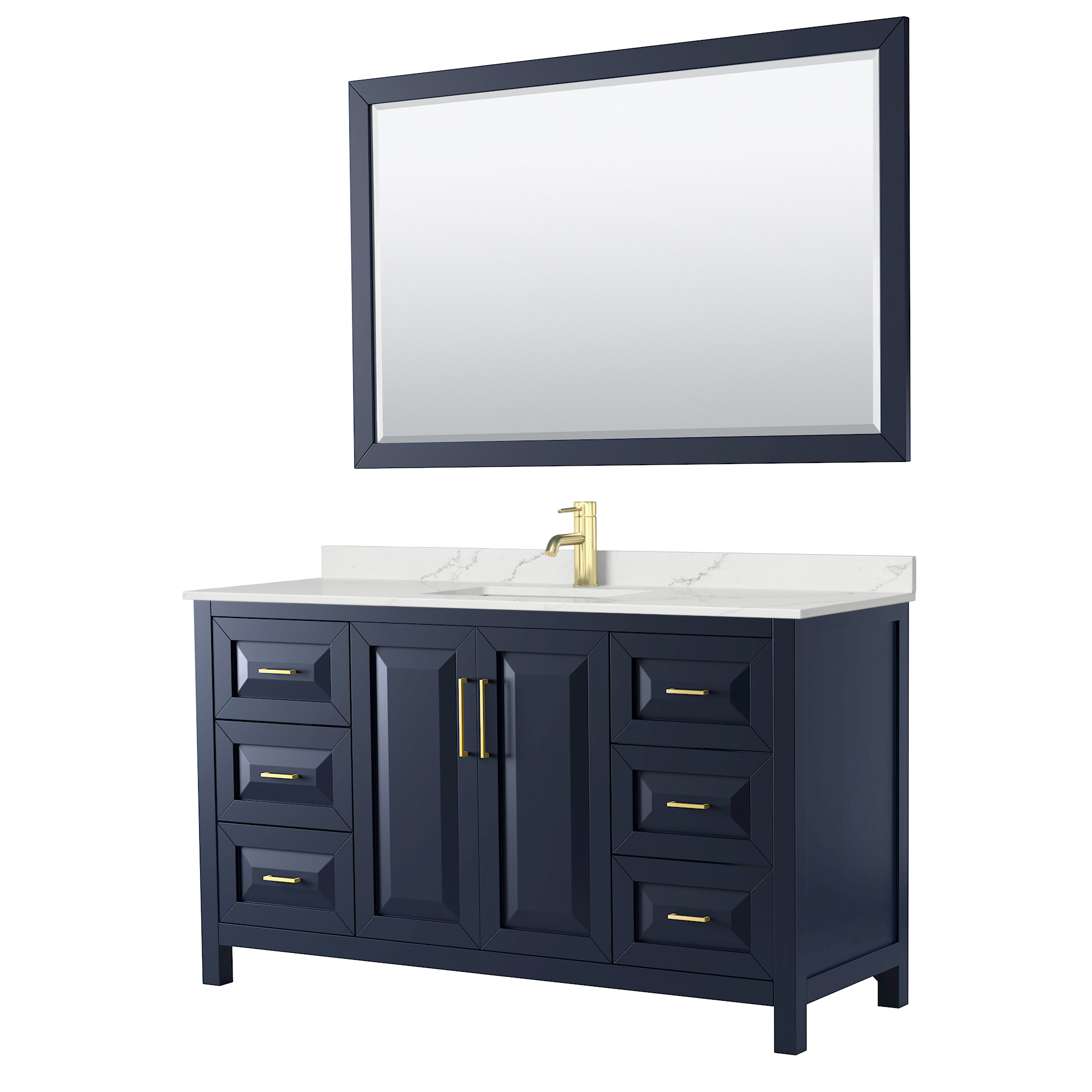 Daria 60" Single Bathroom Vanity by Wyndham Collection - Dark Espresso WC-2525-60-SGL-VAN-DES