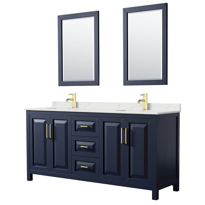 Daria 72" Double Bathroom Vanity by Wyndham Collection - Dark Espresso WC-2525-72-DBL-VAN-DES