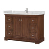 Custom image for Dark Walnut with Polished Chrome Trim / Giotto Quartz / No Mirror