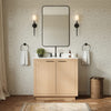 Custom image for Light Straw with Matte Black Trim / Carrara Cultured Marble / No Mirror