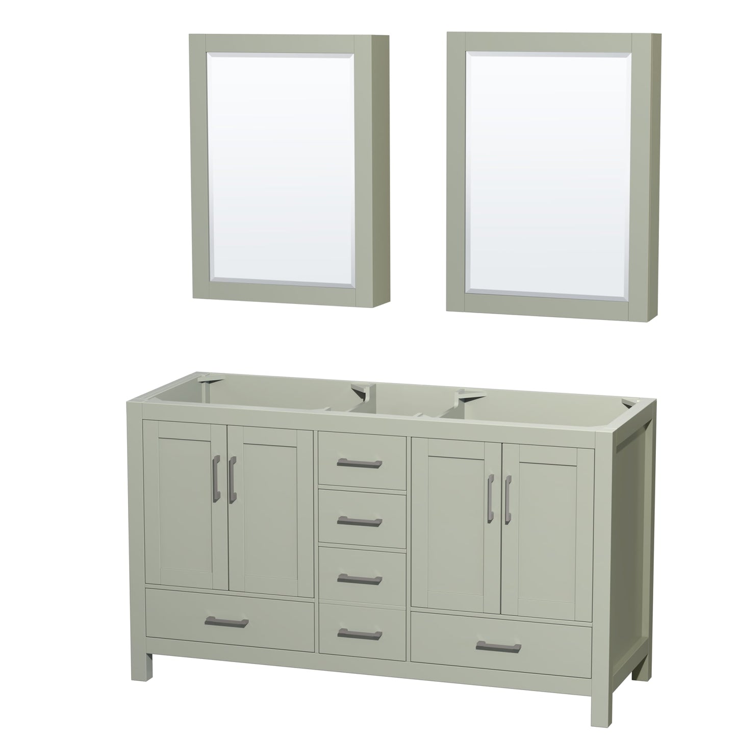 Sheffield Bathroom Vanity Cabinet 60 inch Double Sink