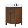 Custom image for Dark Walnut with Matte Black Trim / White Cultured Marble / No Mirror