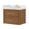 Custom image for Toasted Walnut with Satin Bronze Trim / Giotto Quartz / No Mirror