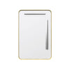Custom image for Brushed Gold / 24 x 36 / Rounded-corner rectangle