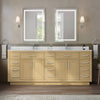 Custom image for Rift Oak with Brushed Nickel Trim / Giotto Quartz / No Mirror