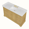 Custom image for Honey Oak with Brushed Gold Trim / Giotto Quartz / No Mirror