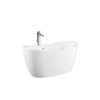 Custom image for White with Shiny White Trim and Polished Chrome Faucet
