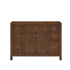 Custom image for Dark Walnut with Brushed Nickel Trim / No Mirror