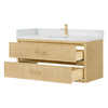 Custom image for Scandinavian Oak with Satin Bronze Trim / Giotto Quartz / No Mirror