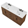 Custom image for Dark Oak with Matte Black Trim / Carrara Cultured Marble / No Mirror