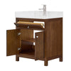 Custom image for Dark Walnut with Brushed Nickel Trim / Giotto Quartz / No Mirror