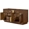 Custom image for Dark Oak with Brushed Gold Trim / No Mirror