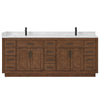 Custom image for Dark Oak with Matte Black Trim / Giotto Quartz / No Mirror