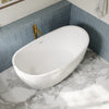 Custom image for White with Shiny White Trim and Brushed Gold Faucet