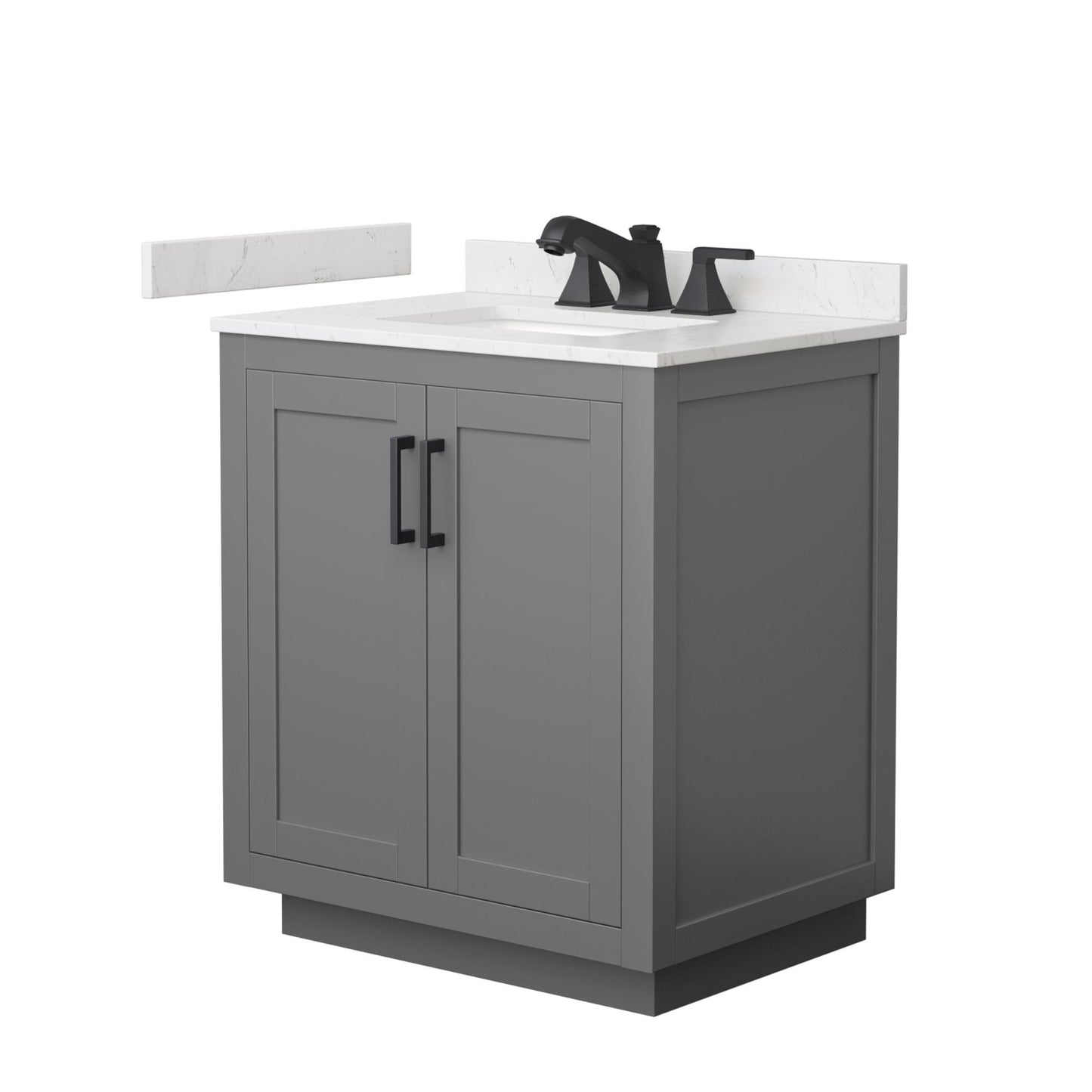 Miranda Bathroom Vanity with Countertop 30 inch Single Sink 3-hole Faucet Setup