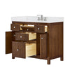 Custom image for Dark Walnut with Brushed Nickel Trim / Giotto Quartz / No Mirror