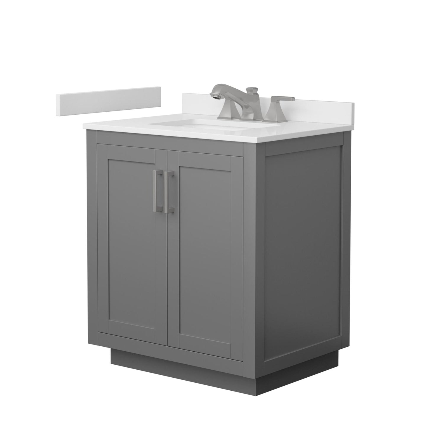 Miranda Bathroom Vanity with Countertop 30 inch Single Sink 3-hole Faucet Setup