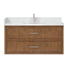Custom image for Toasted Walnut with Brushed Nickel Trim / Giotto Quartz / No Mirror