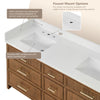 Custom image for Toasted Walnut with Brushed Nickel Trim / No Mirror