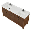 Custom image for Dark Walnut with Matte Black Trim / Giotto Quartz / No Mirror